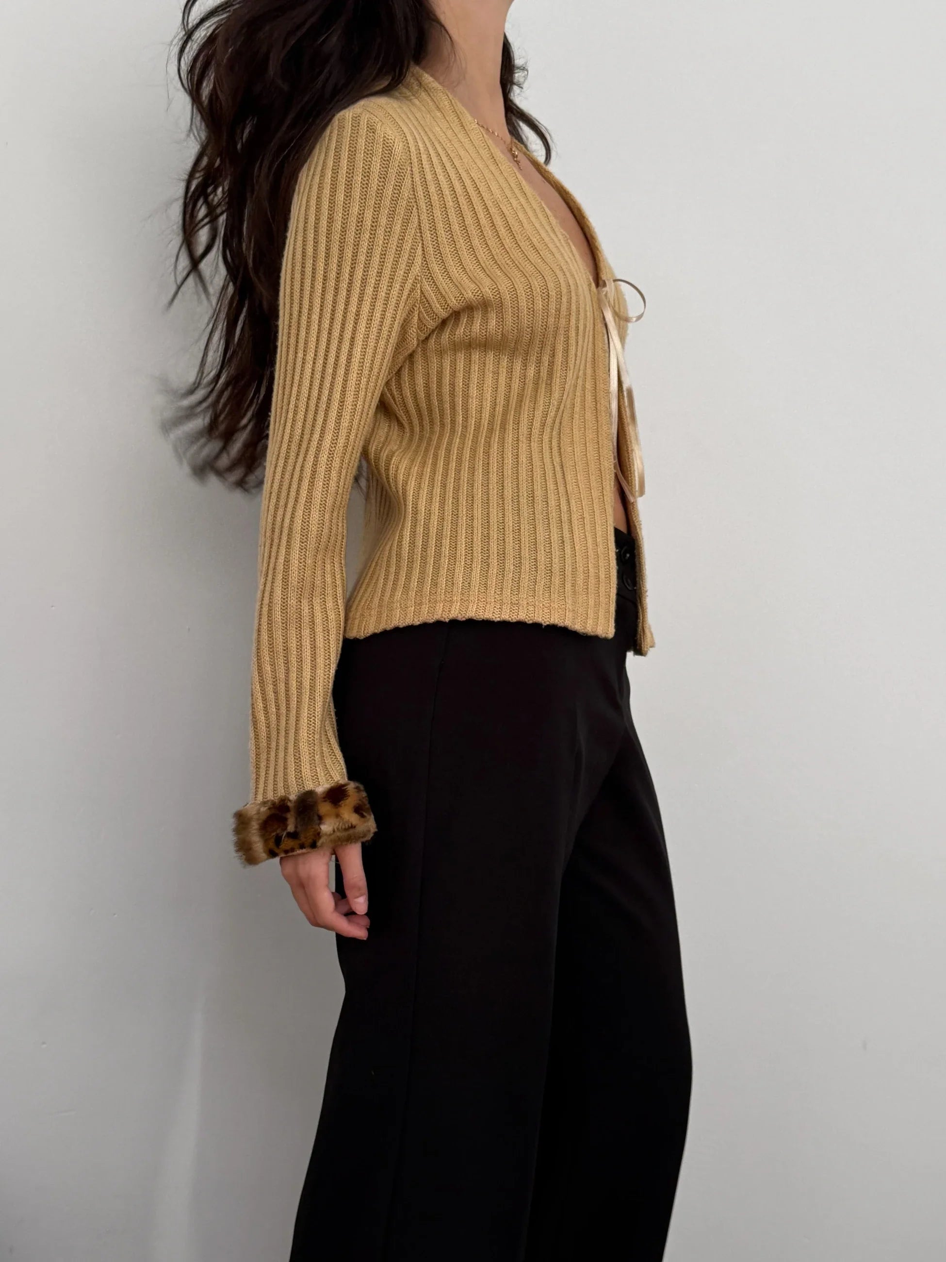Sleeve-Detailed Cardigan