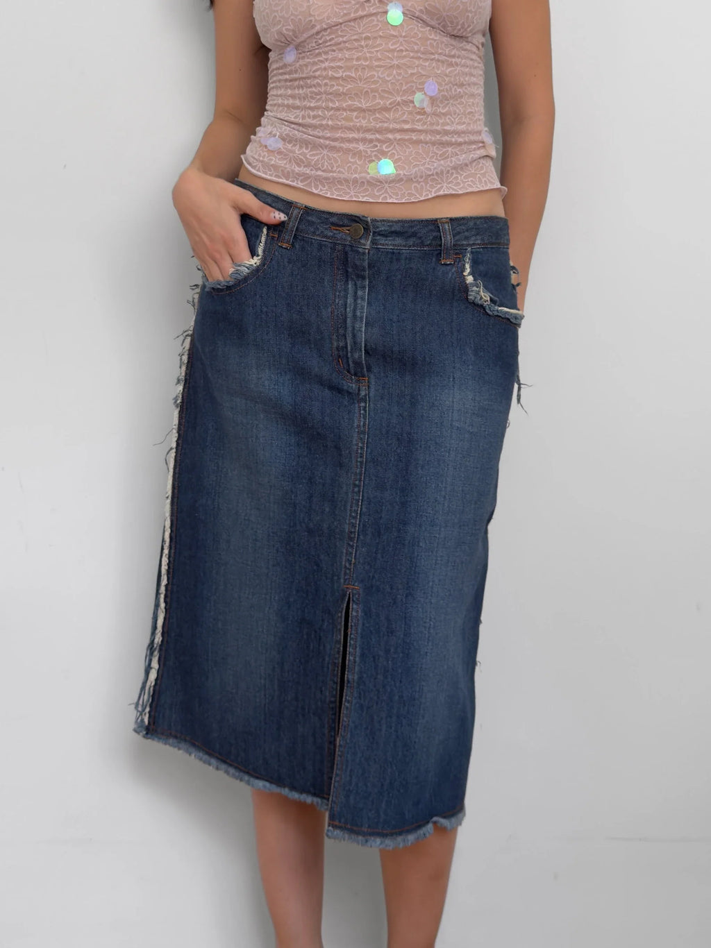 NafNaf Denim Skirt