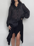 Polka Dot Silk Shirt