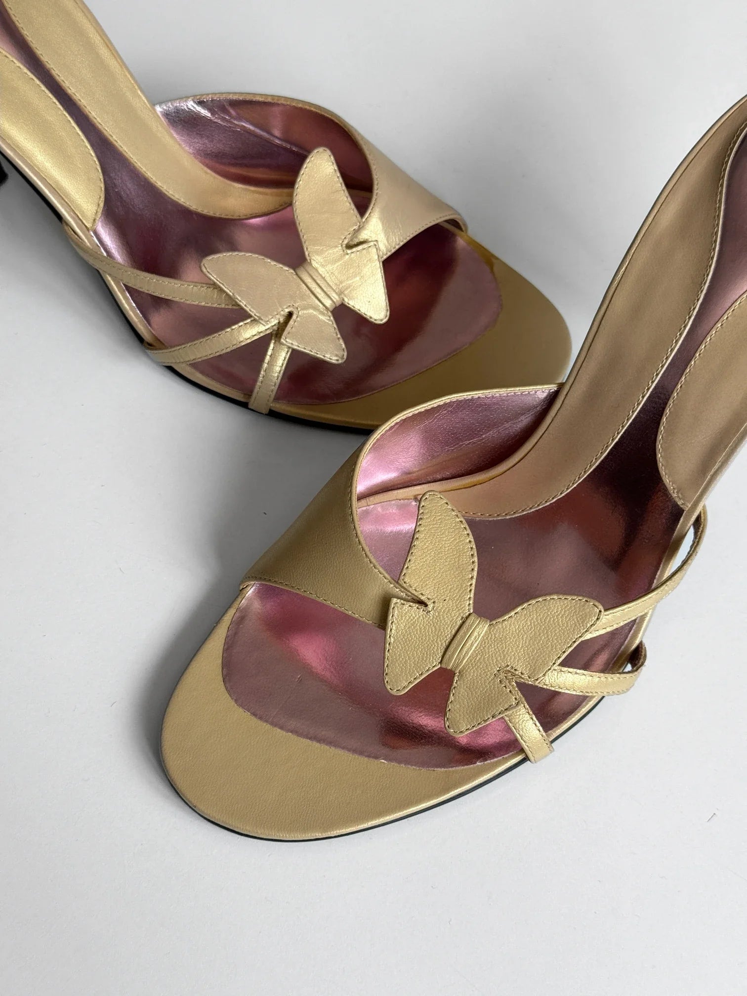 Butterfly Heeled Mules