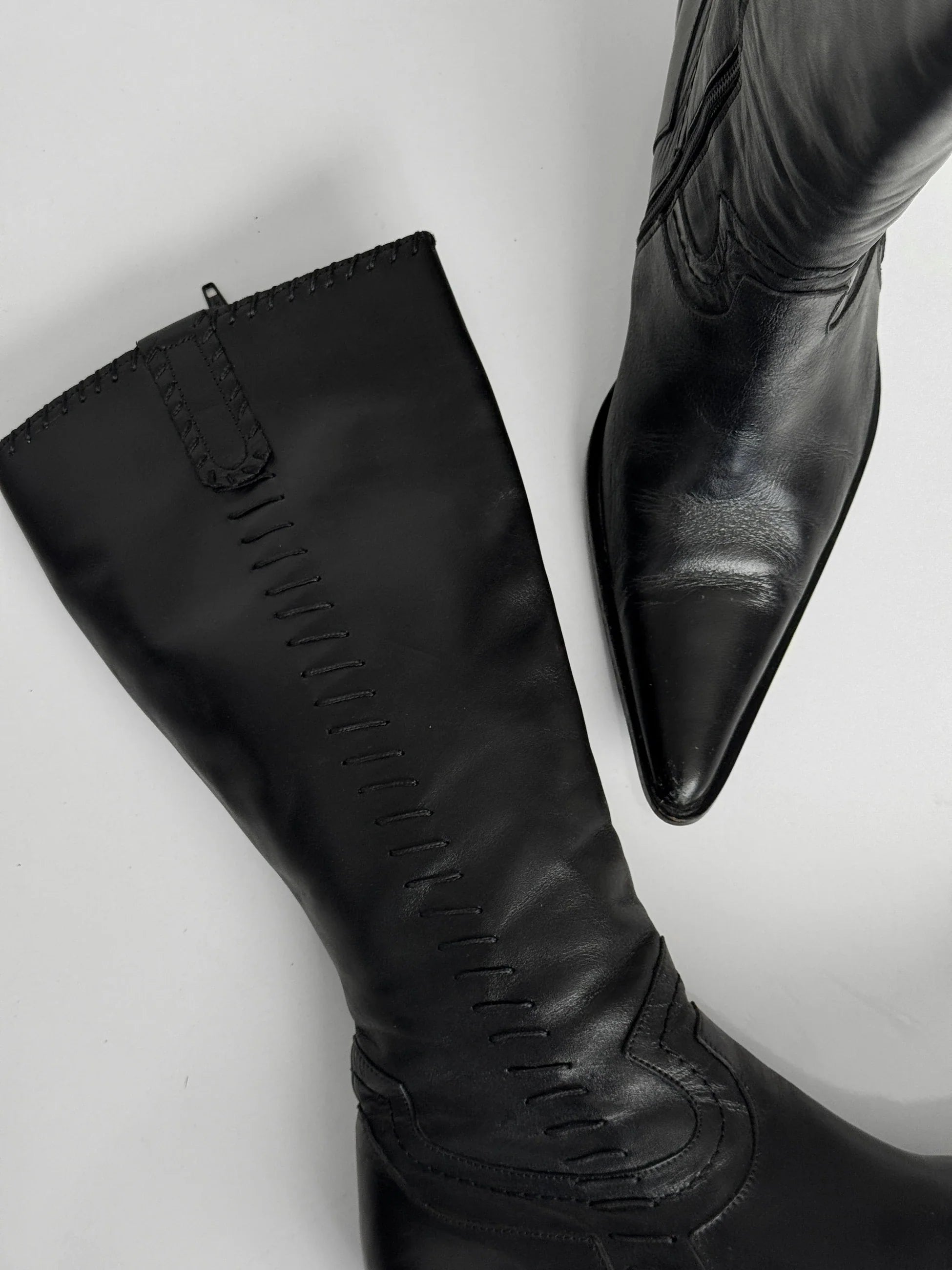 Black Leather Boots