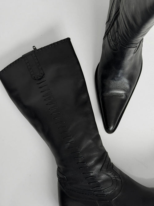 Black Leather Boots