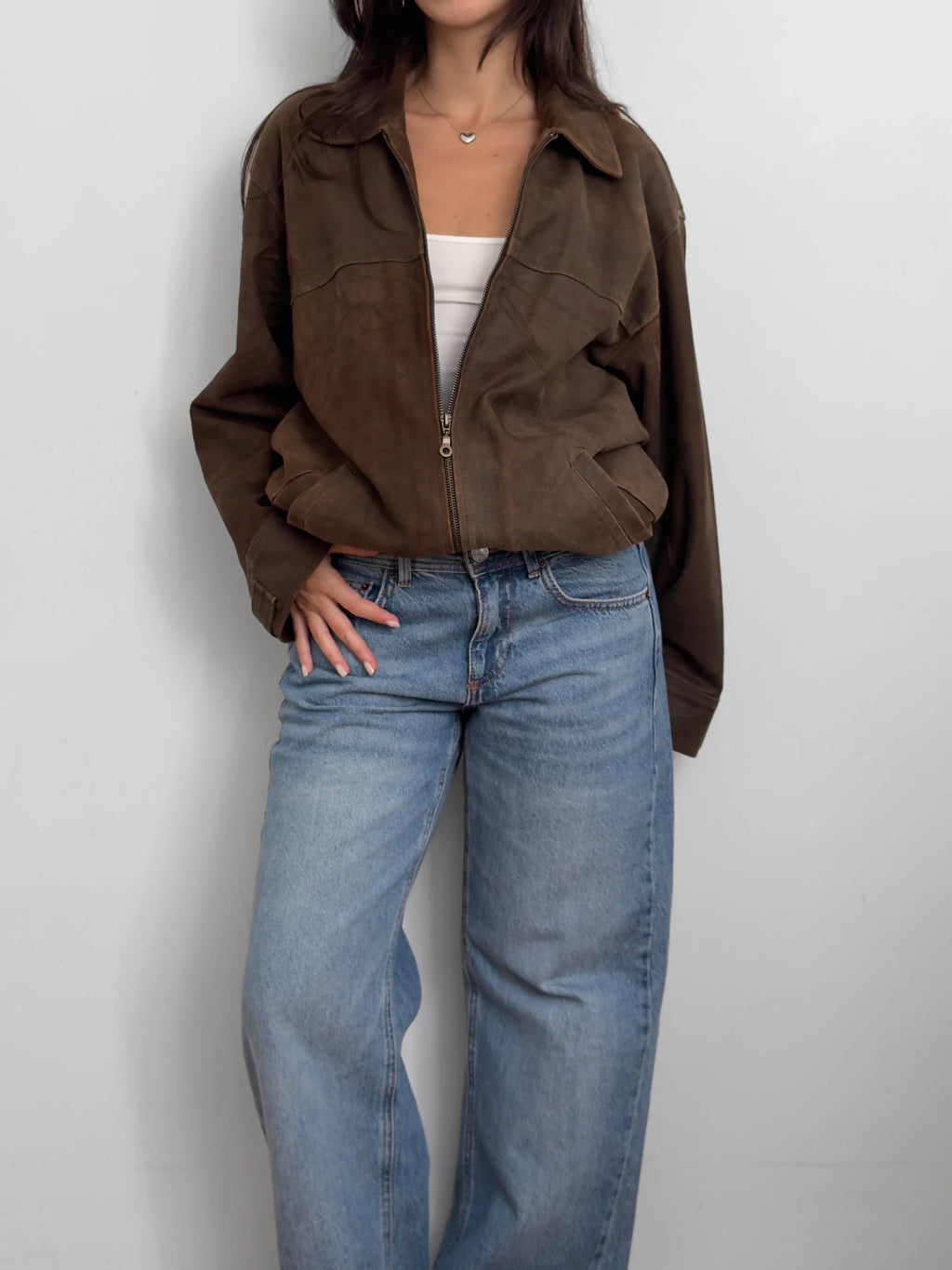 Brown Suede Coat