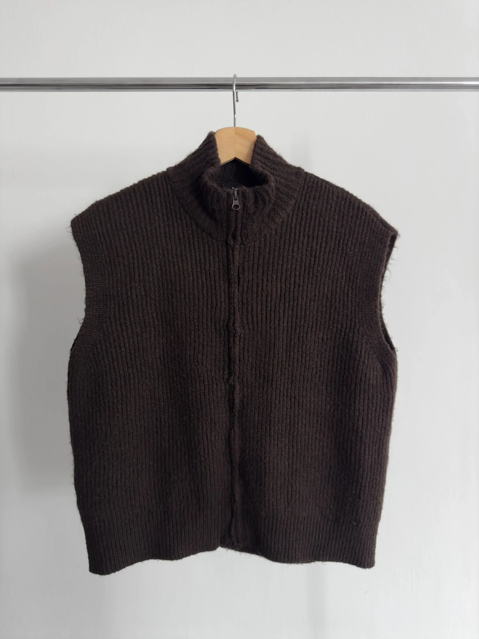 Brown Zipped Pullover