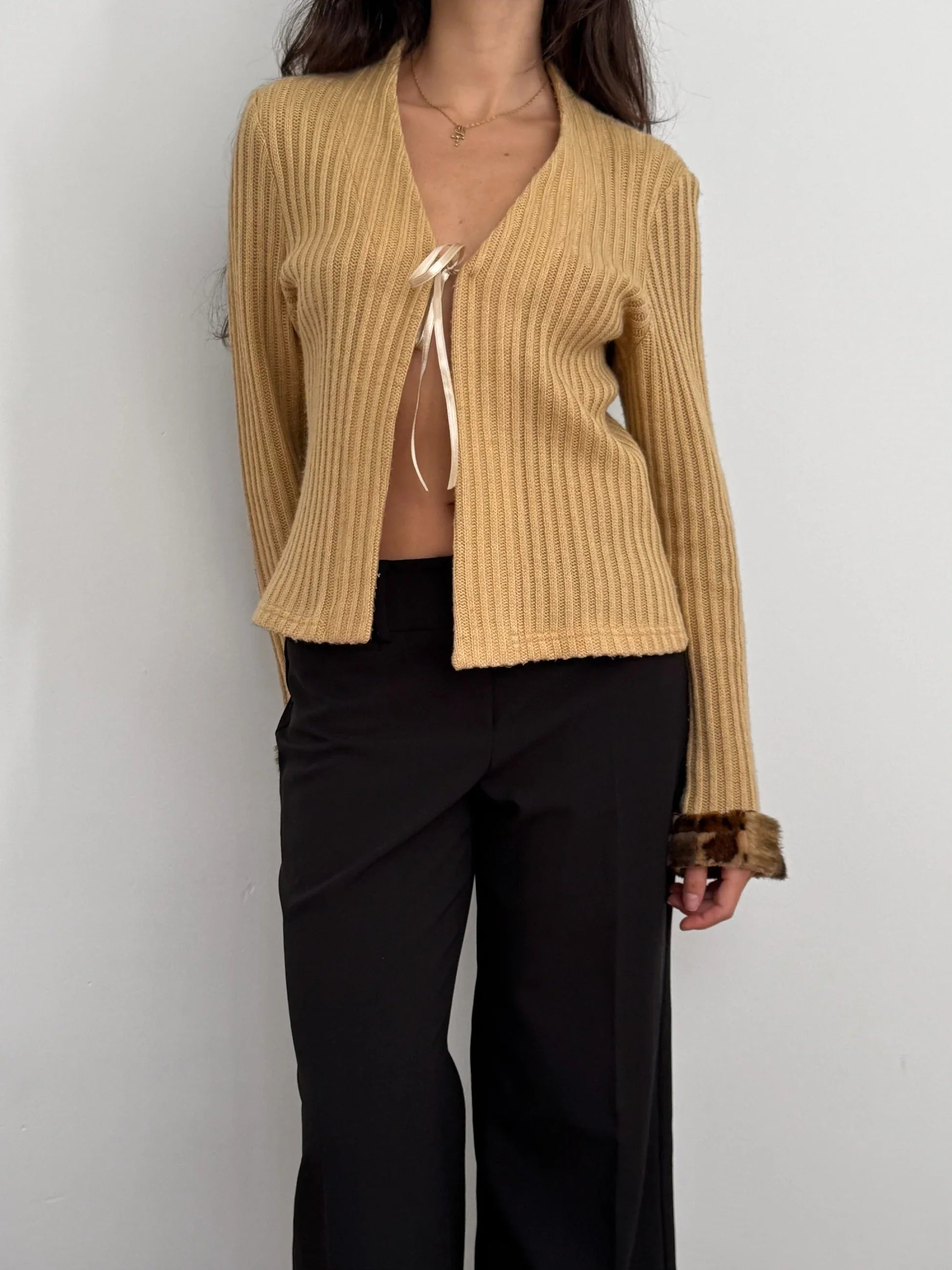 Sleeve-Detailed Cardigan