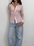 Pink Striped Shirt