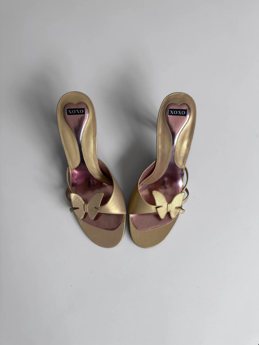 Butterfly Heeled Mules