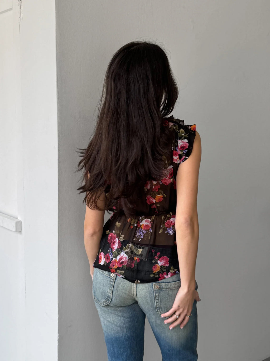 Morgan Floral Tulle Blouse