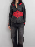 Two Coloured Leather Jacket