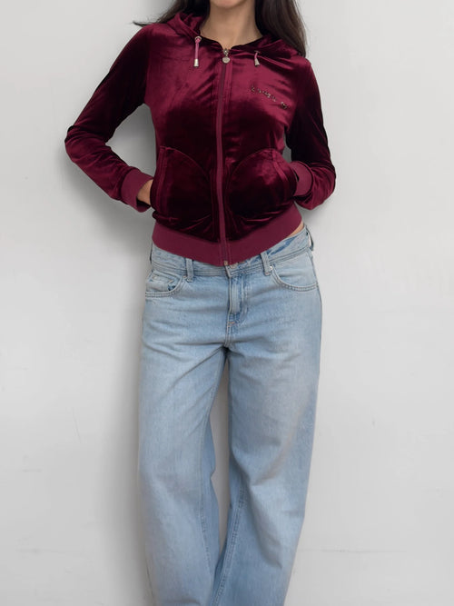 Bebe Velvet Cardigan
