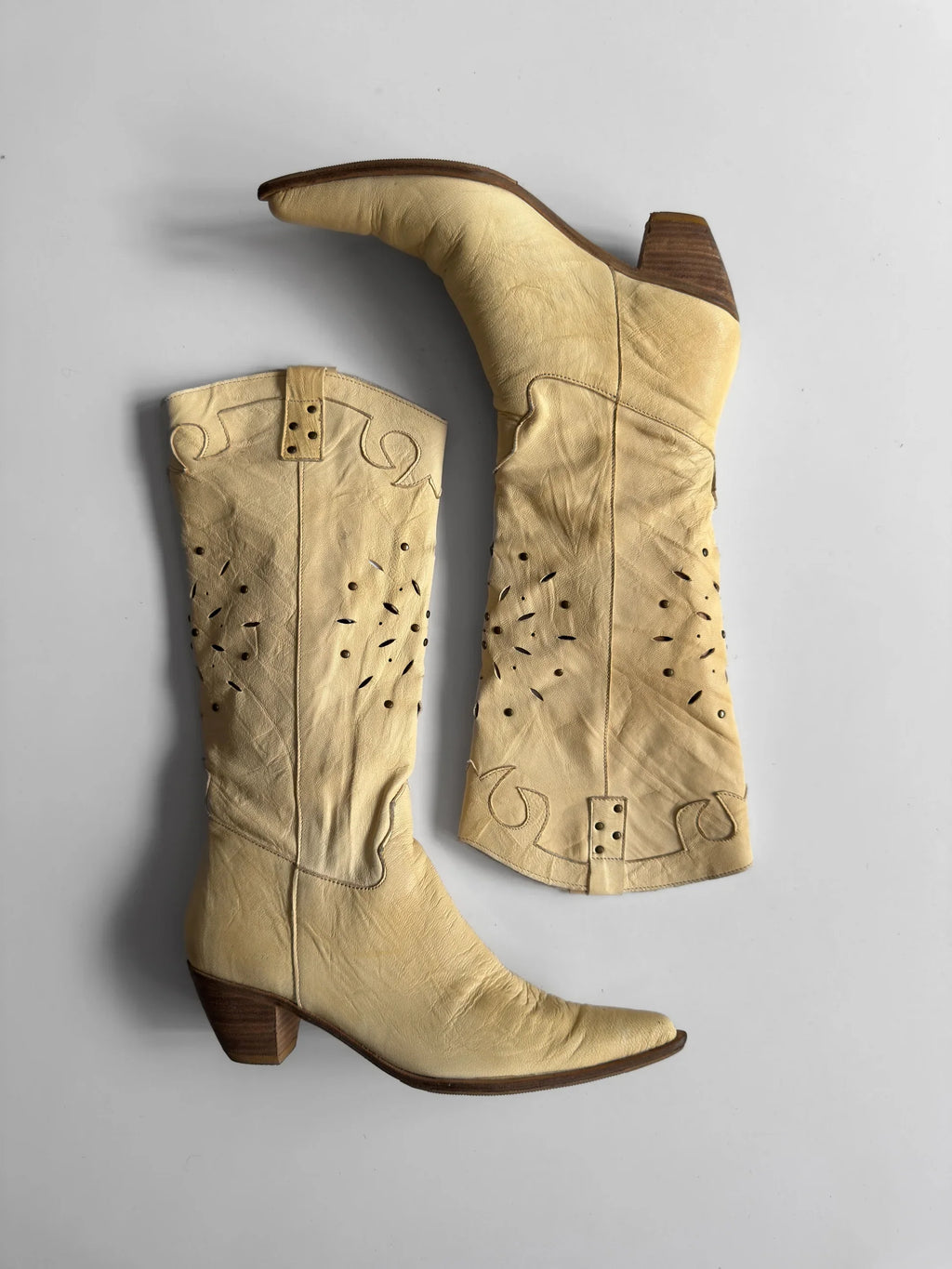 Light Yellow Cowboy Boots