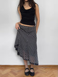 Polka Dot Chiffon Skirt