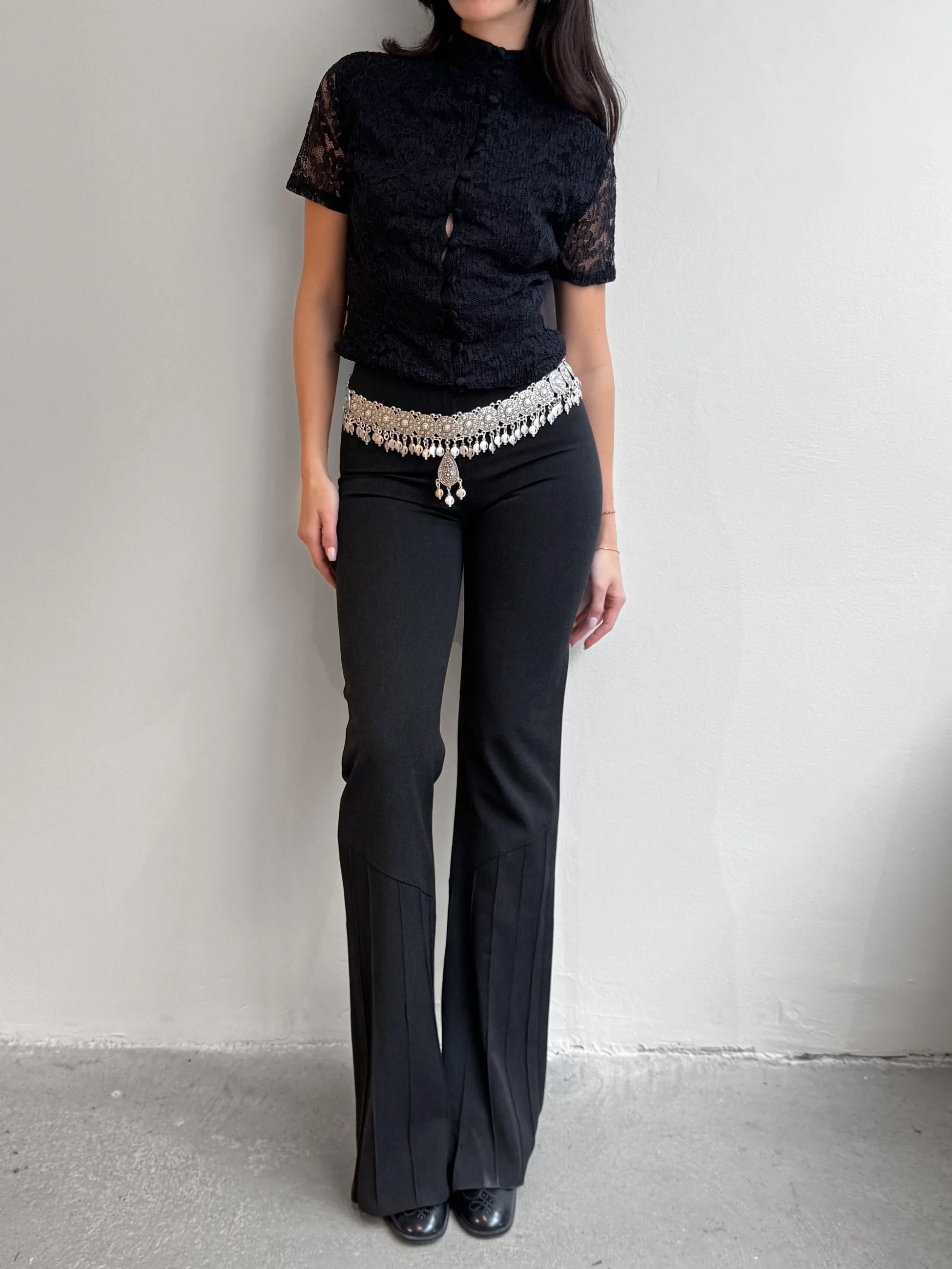 Short Sleeve Lace Blouse