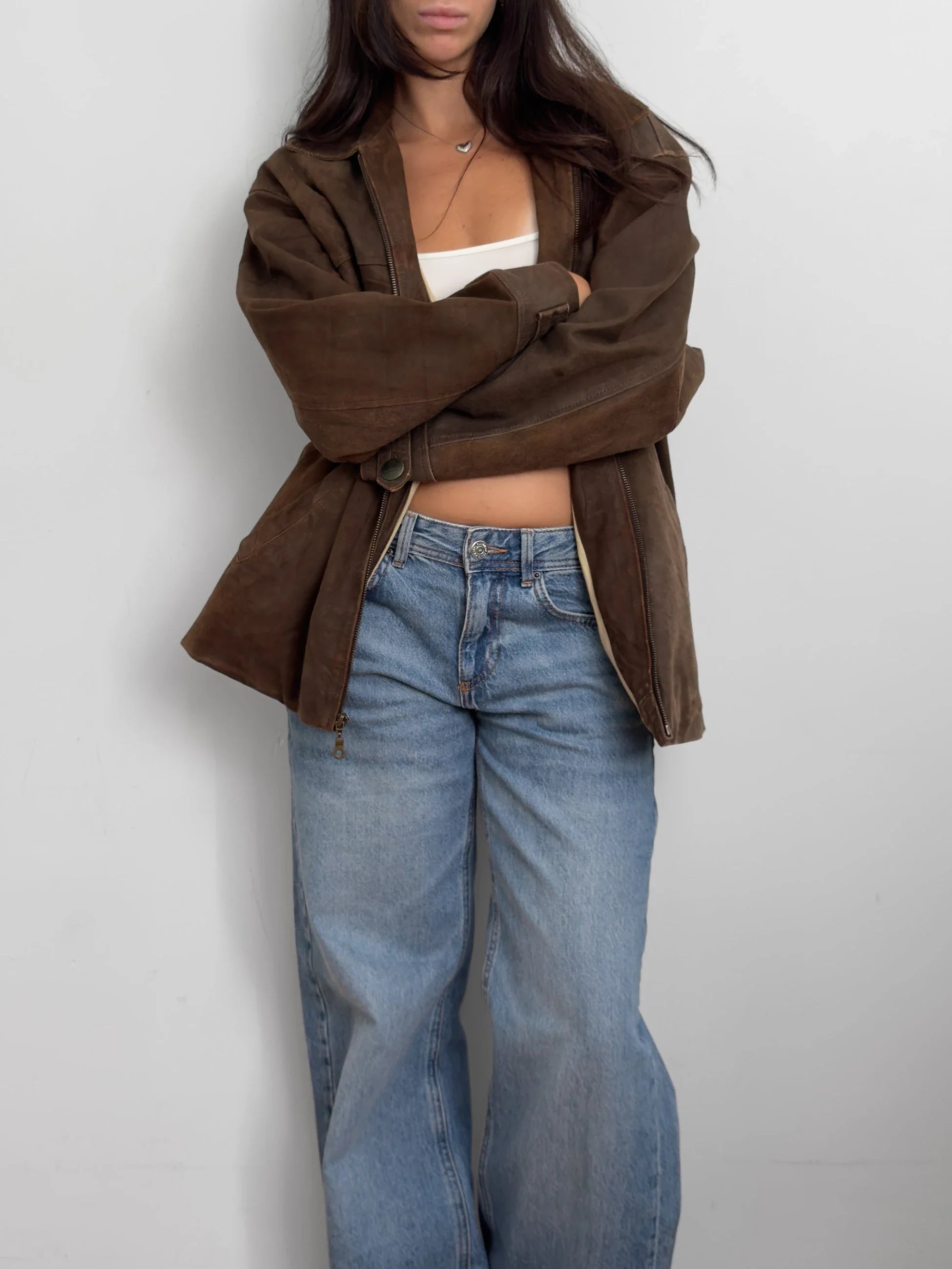 Brown Suede Coat