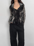 Ruffled Chiffon Shirt