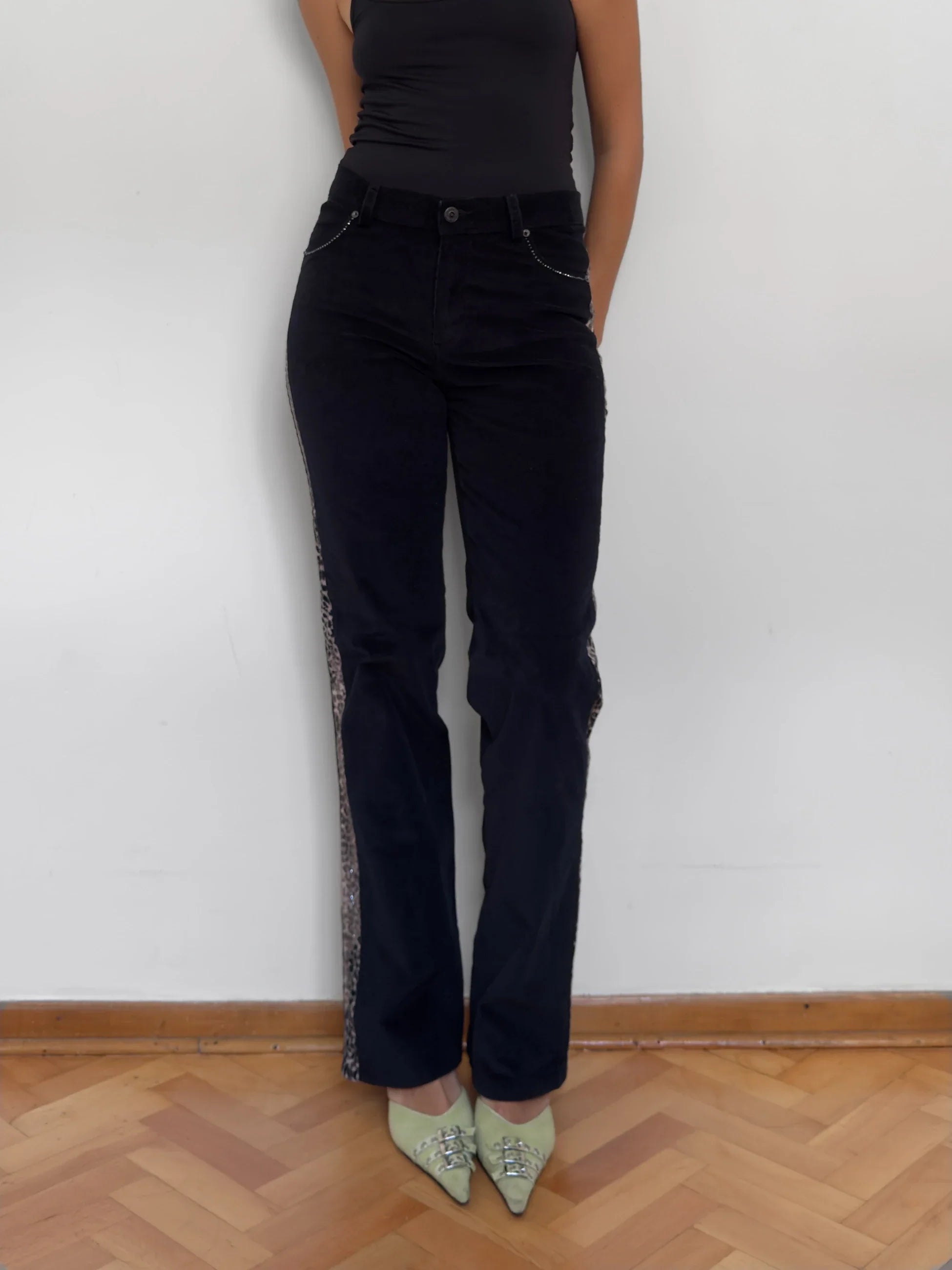 Red Apple Velvet Trousers