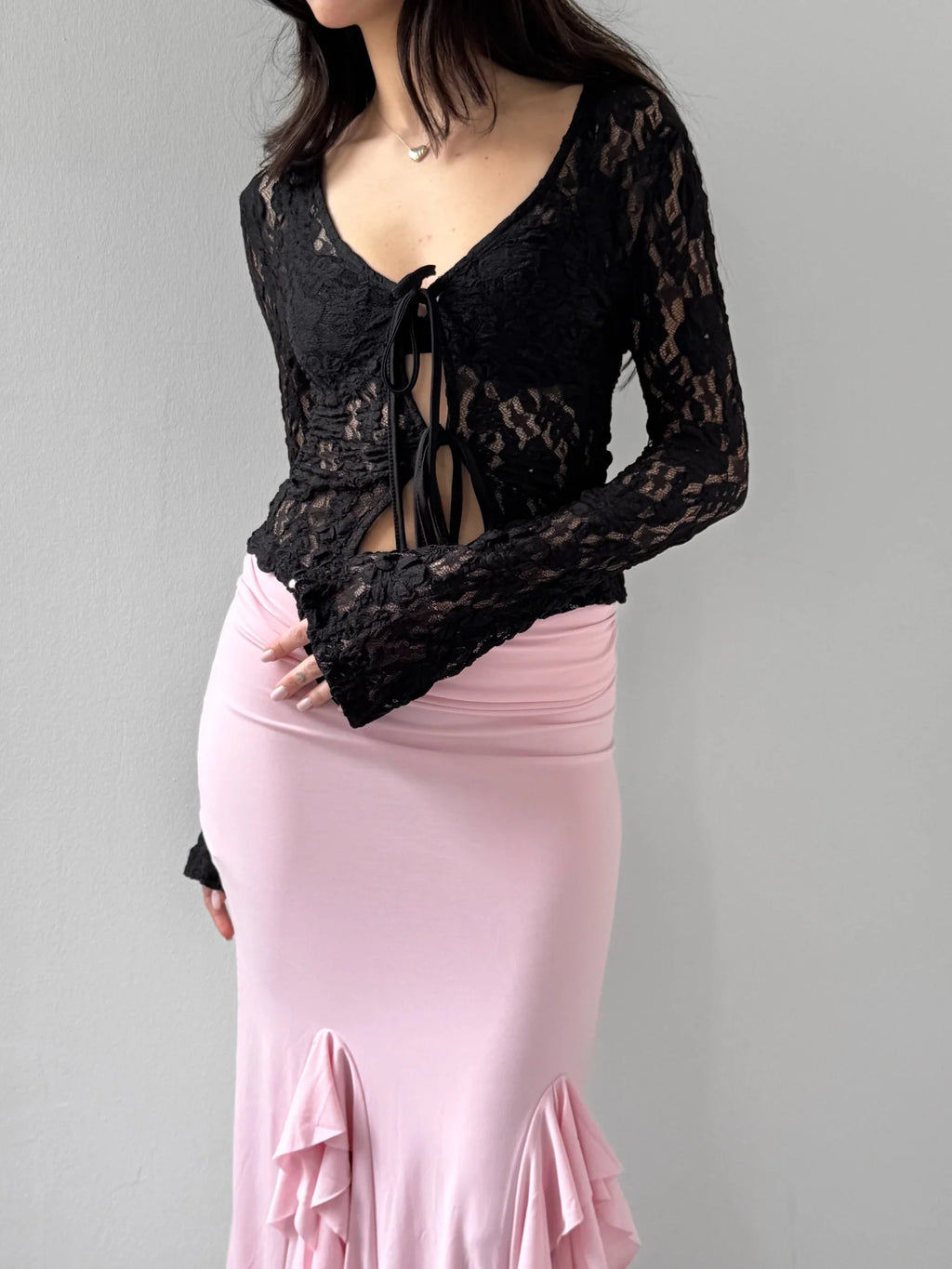 Black Lace Blouse