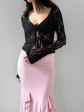 Black Lace Blouse