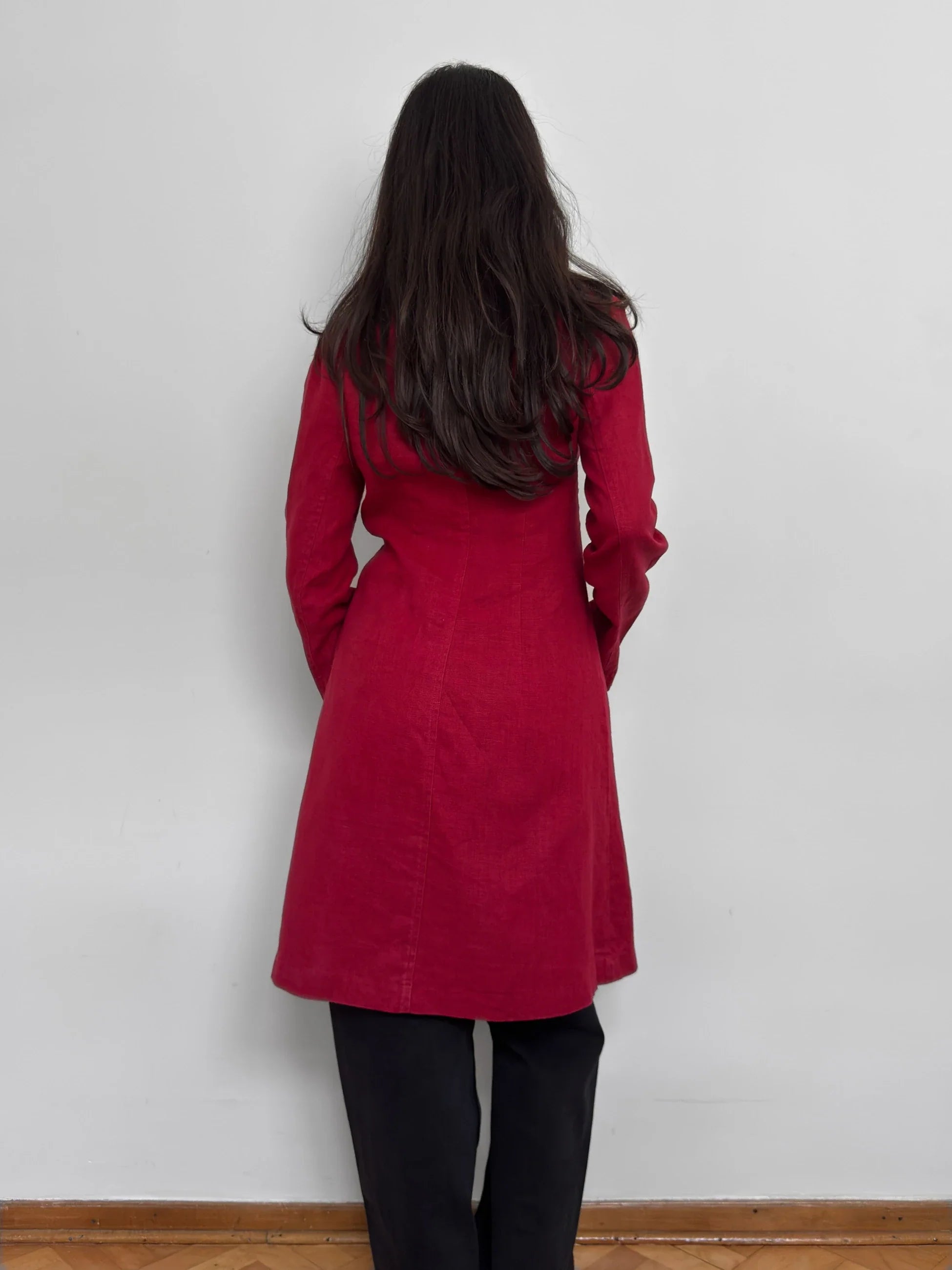 Red Linen Jacket