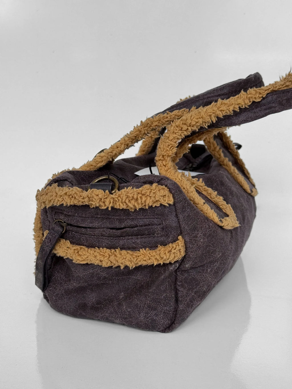 Feathered Purple Bag