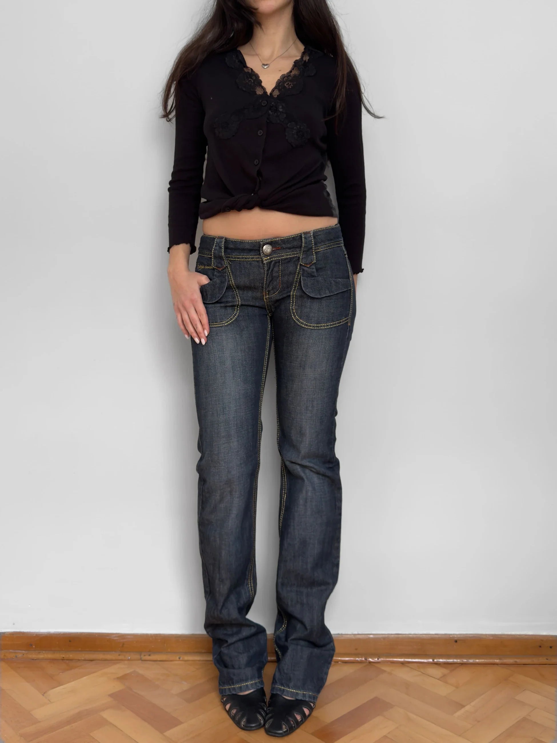 Pocket-Detailed Jeans