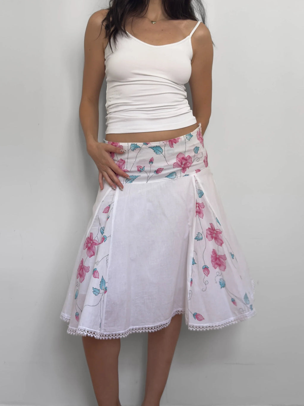 Floral Midi Skirt