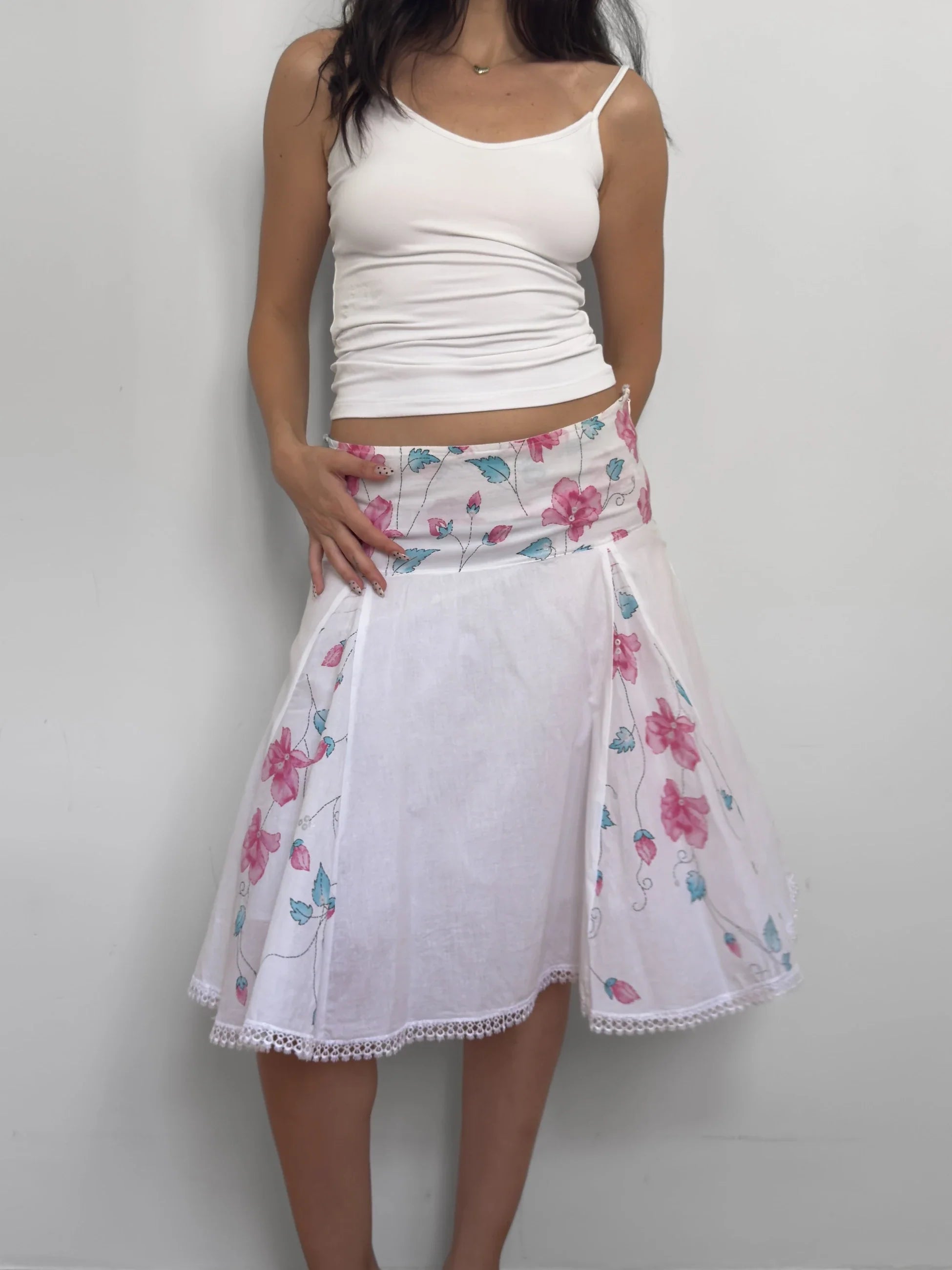 Floral Midi Skirt