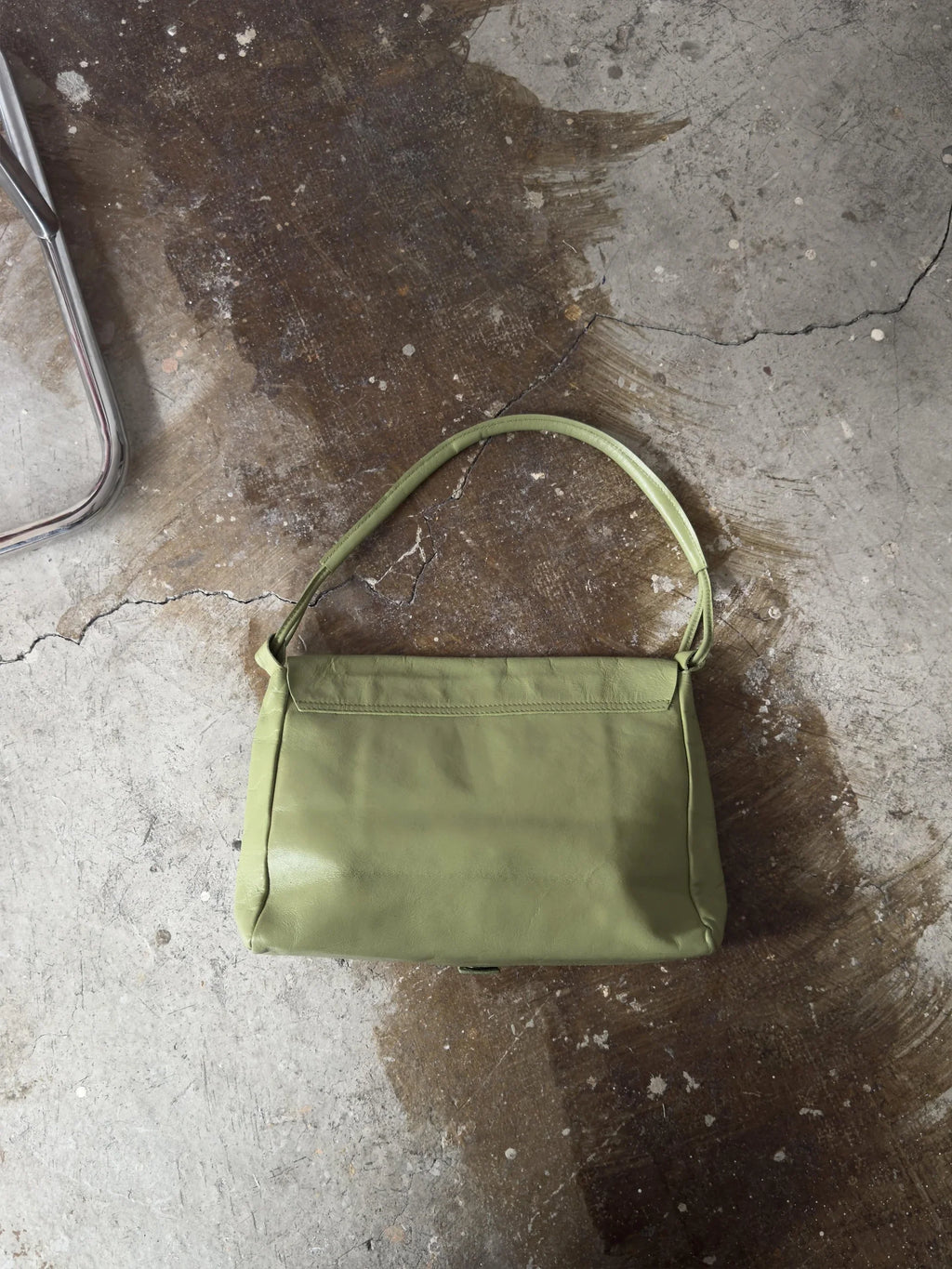 Olive Green Leather Bag