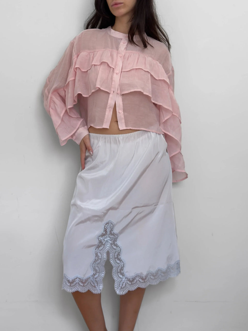 Pink Silk Shirt