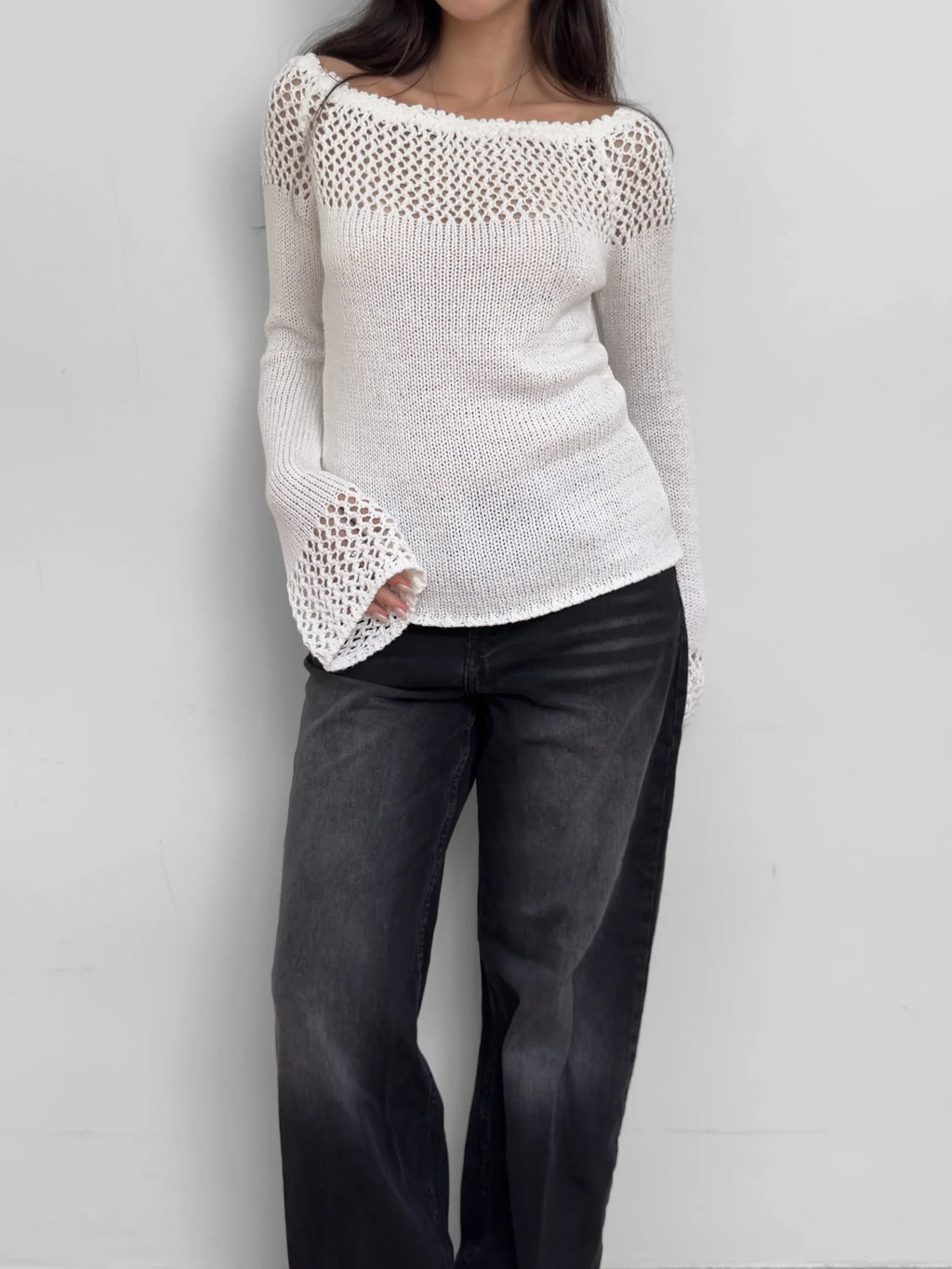 White Knit Sweater