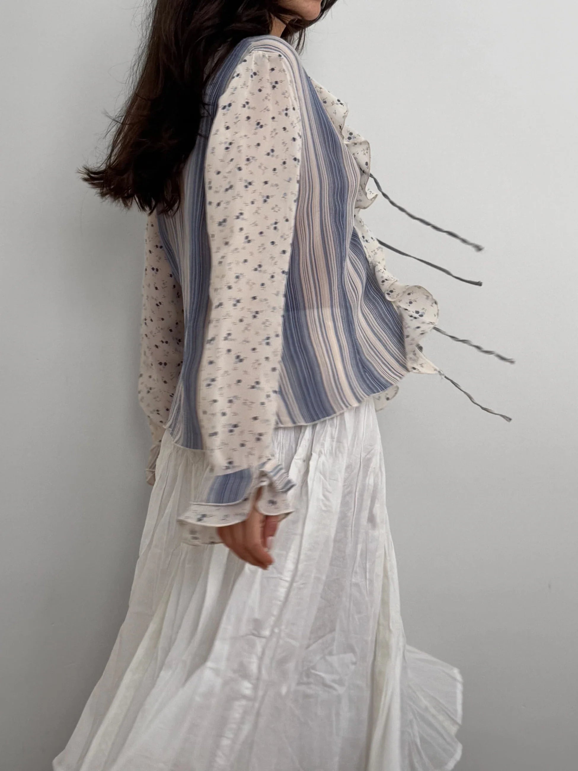 Ruffled Chiffon Blouse