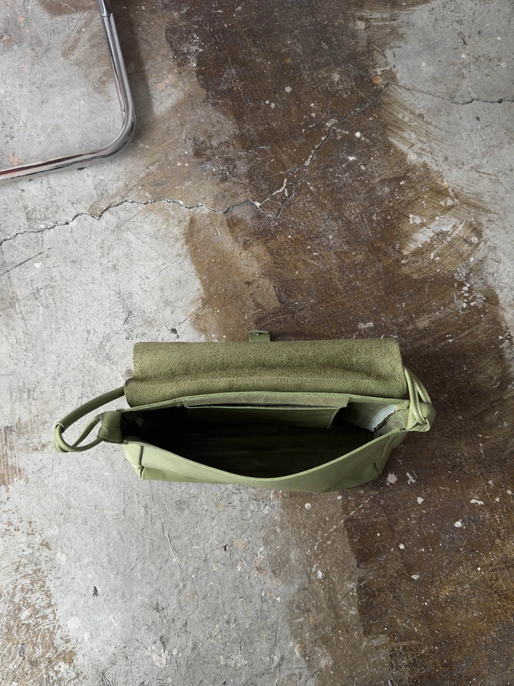 Olive Green Leather Bag
