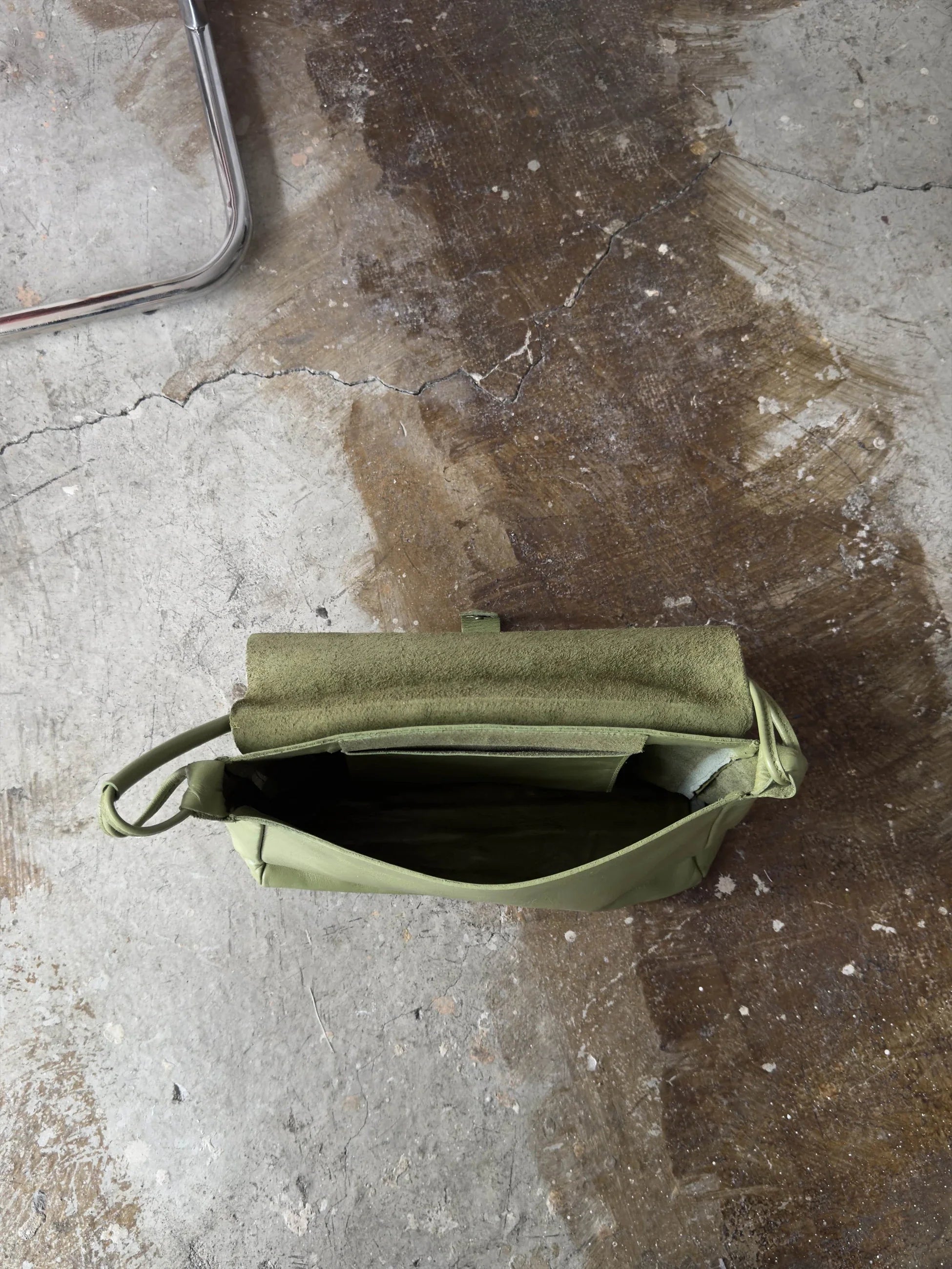 Olive Green Leather Bag