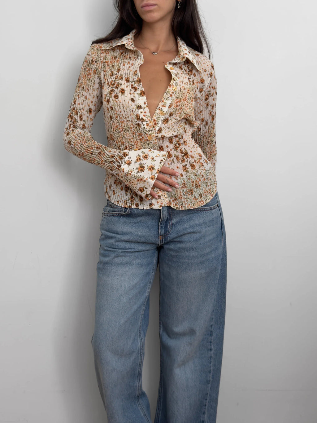 Floral Chiffon Shirt