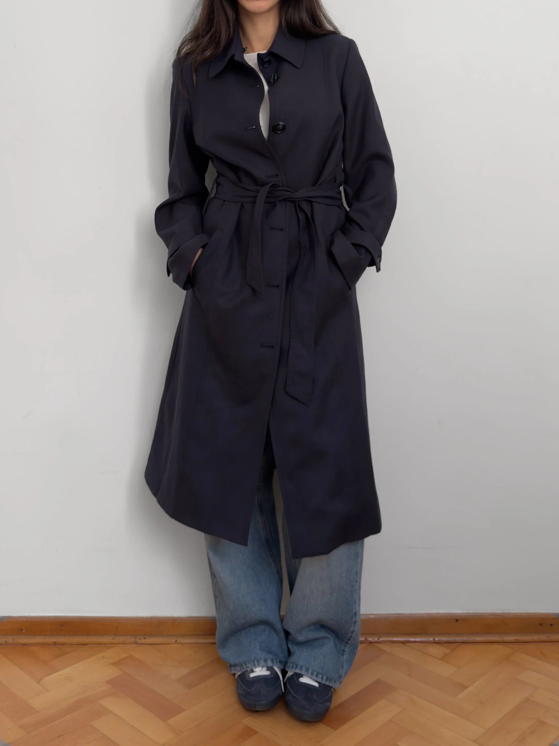 Navy Trench Coat