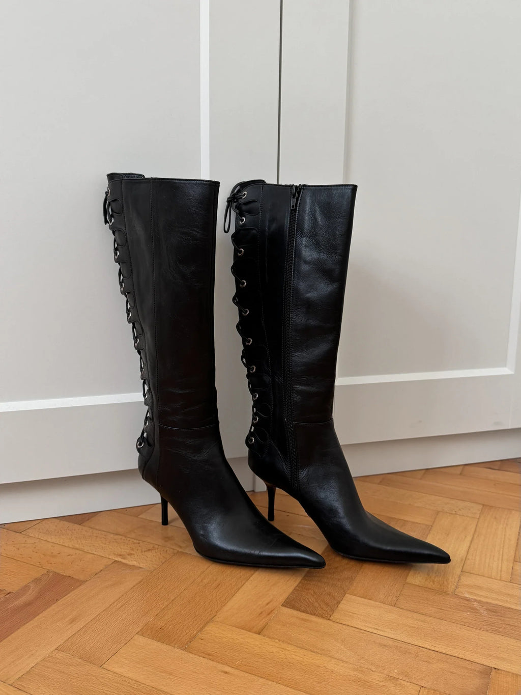 Heels Leather Boots