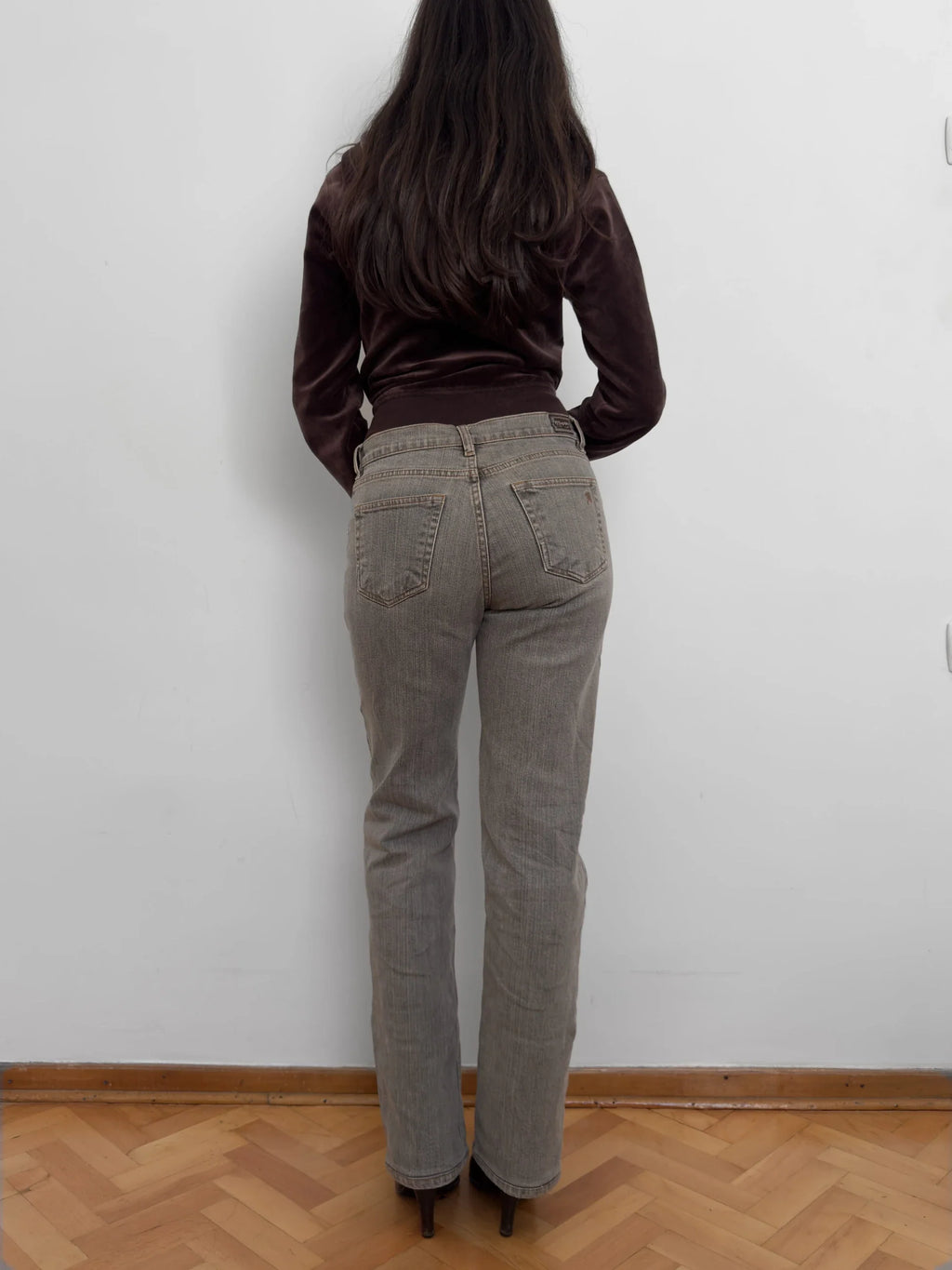 Stone-Detailed Jeans