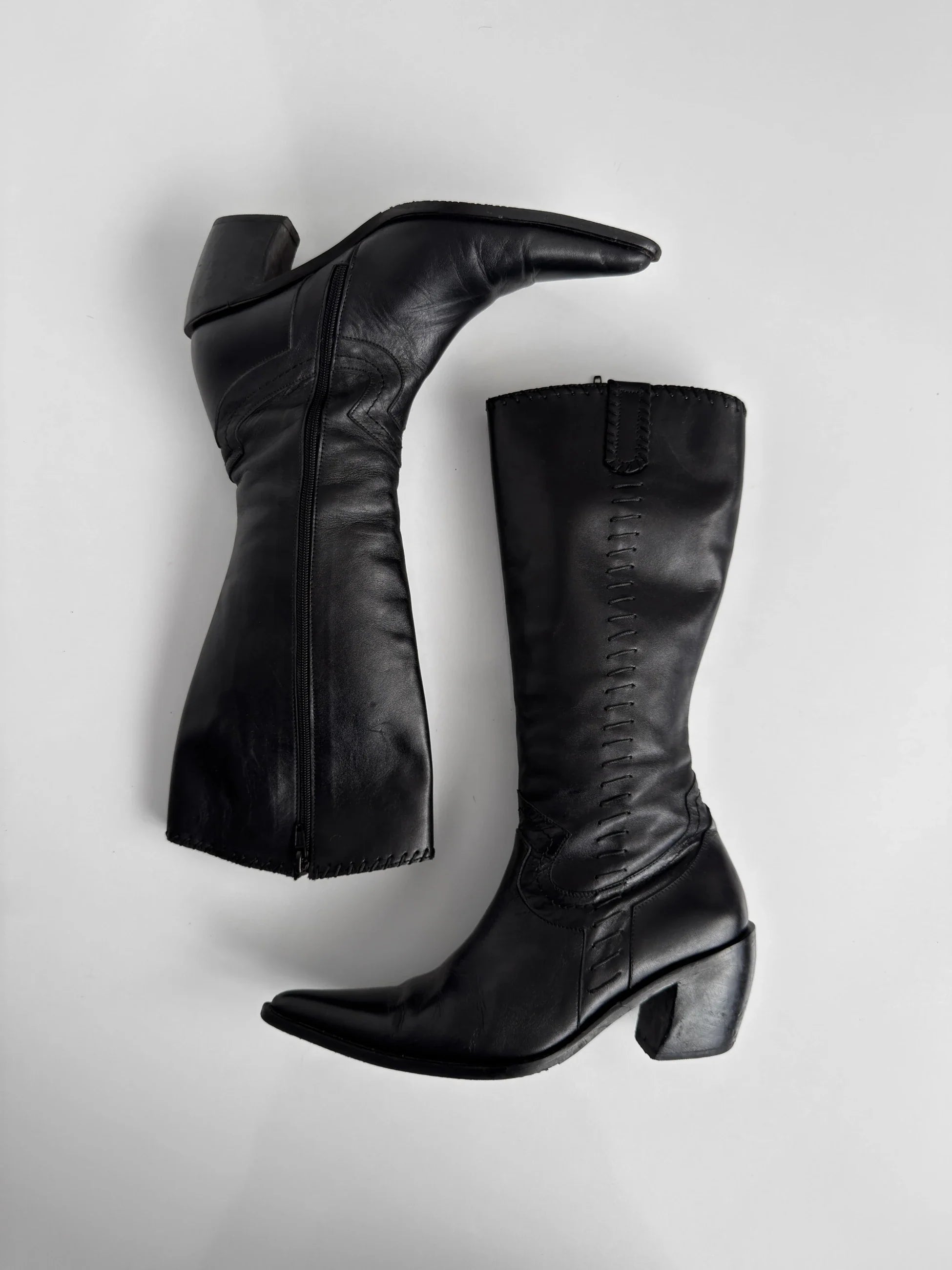 Black Leather Boots