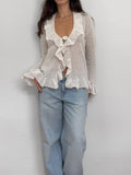 White Knit Cardigan