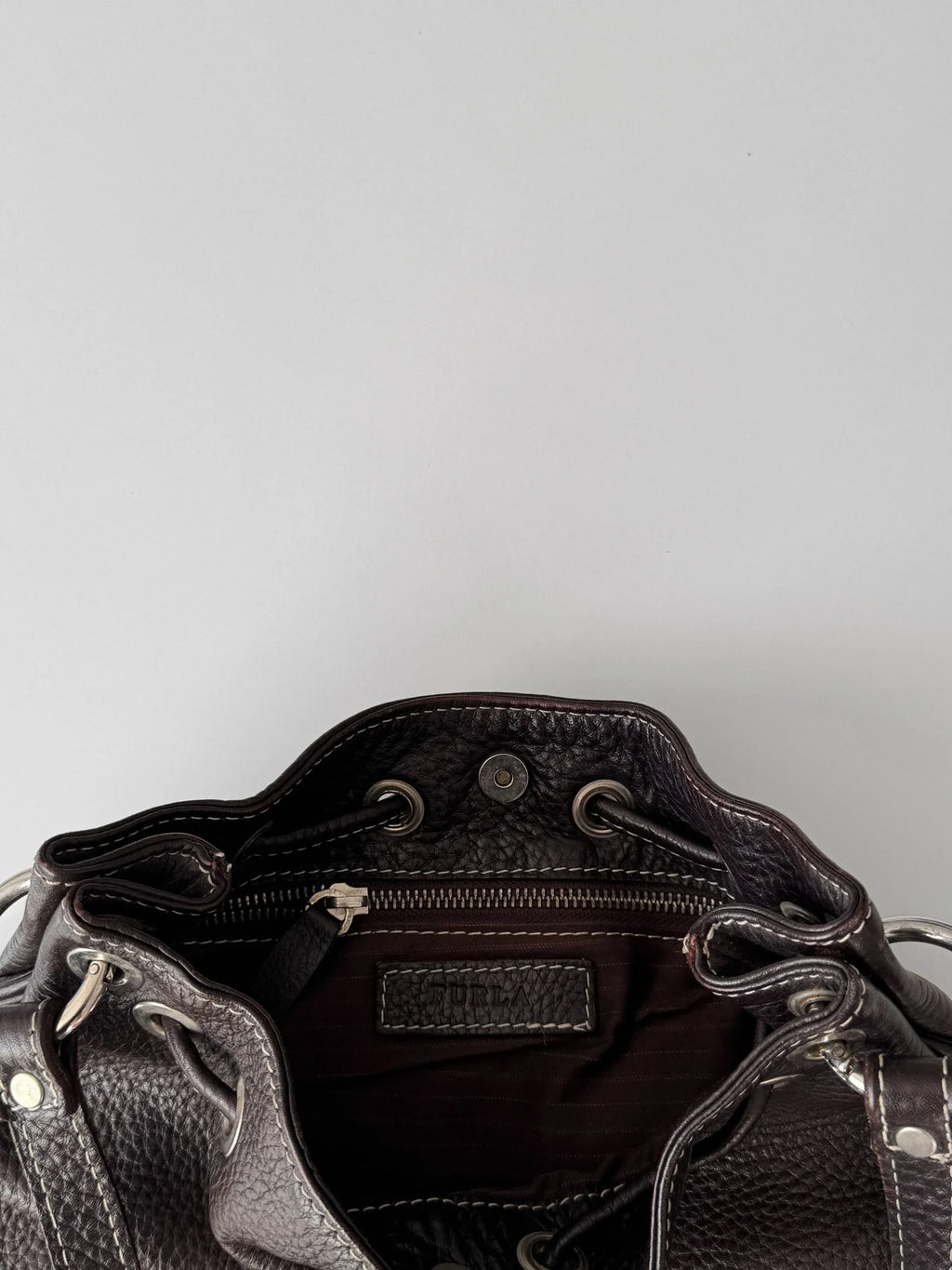 Furla Brown Leather Bag