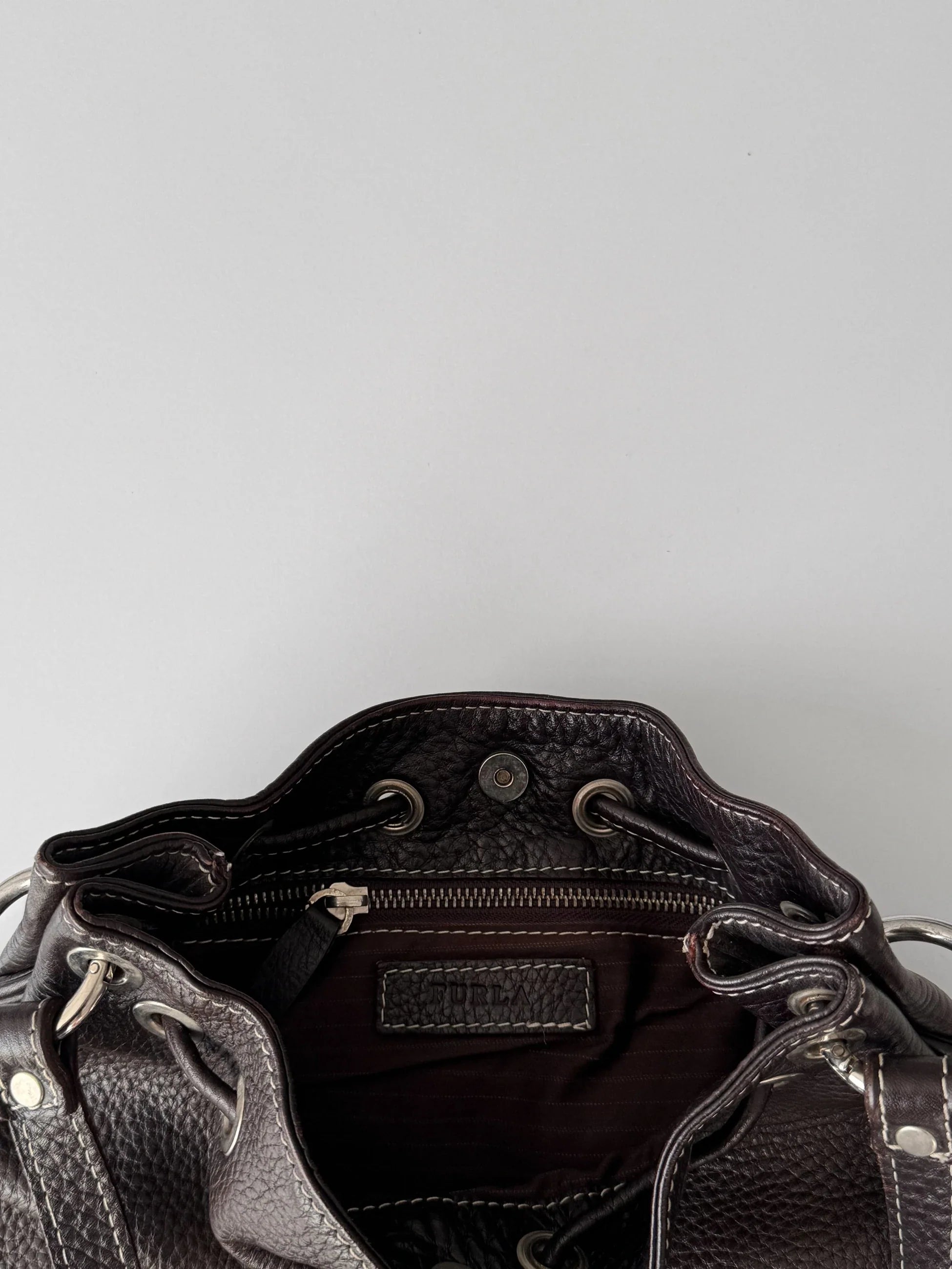 Furla Brown Leather Bag