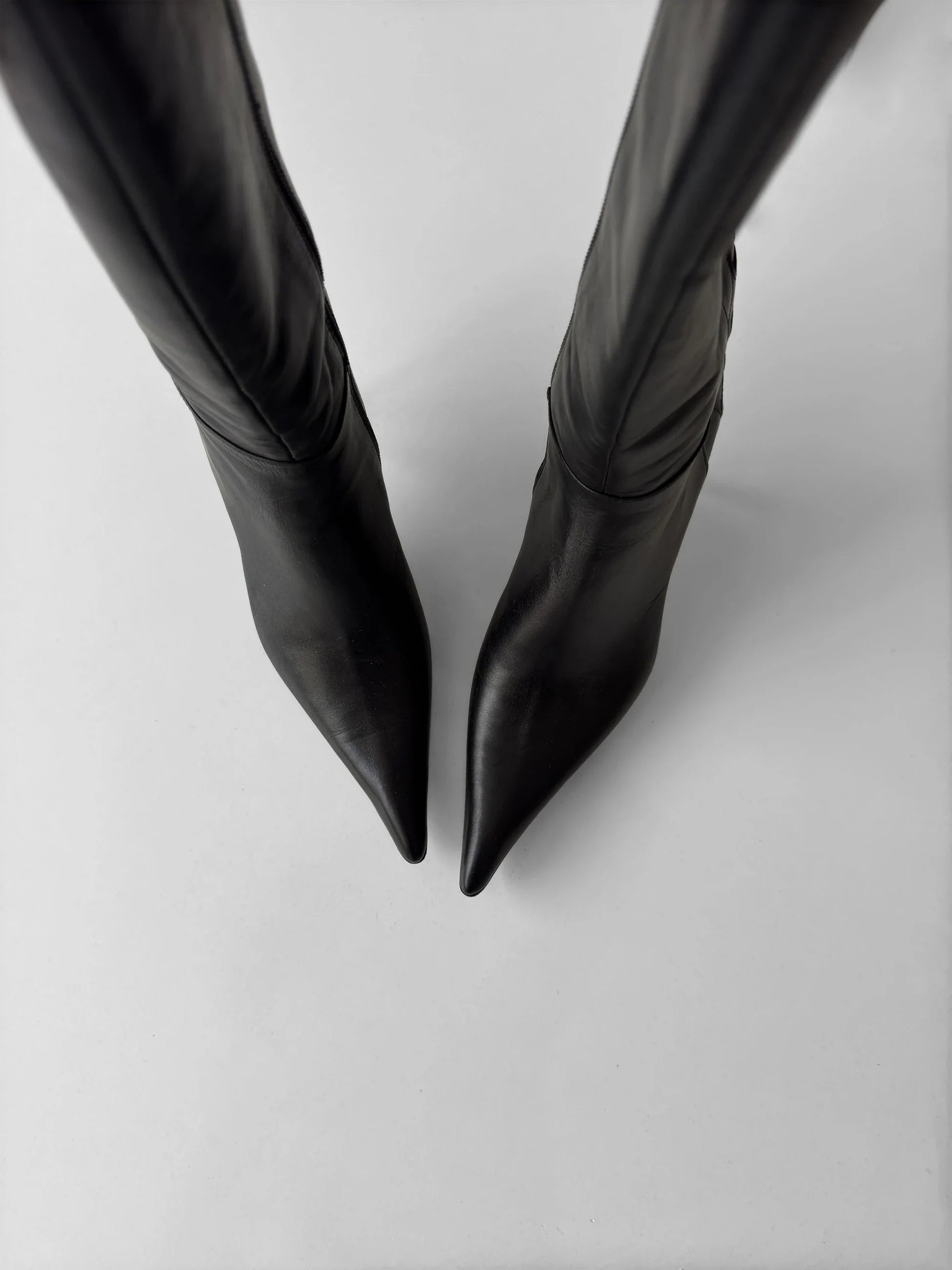 Heels Leather Boots