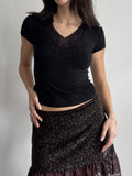 Morgan Tulle-Detailed Blouse