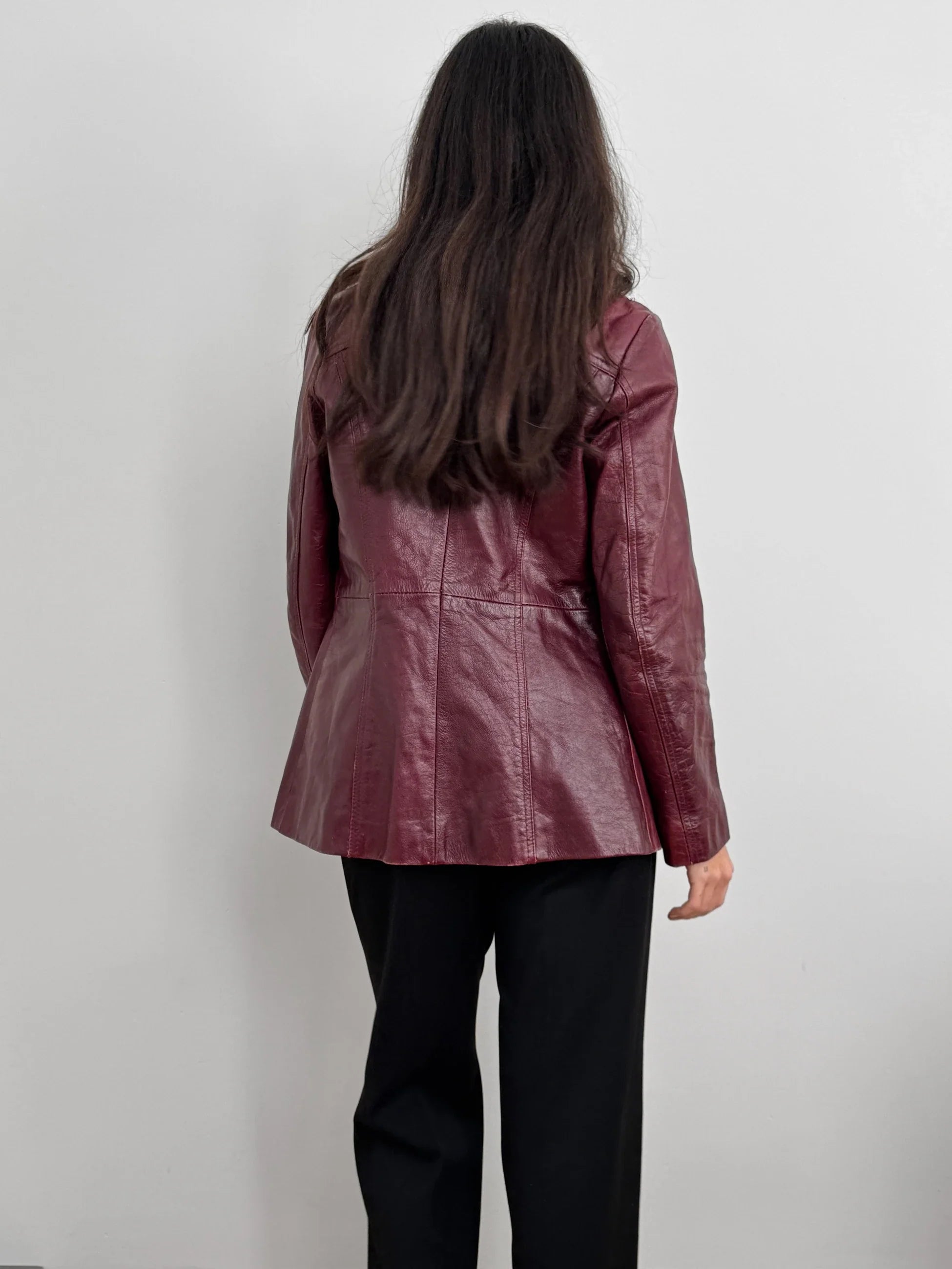 Burgundy Leather Jacket