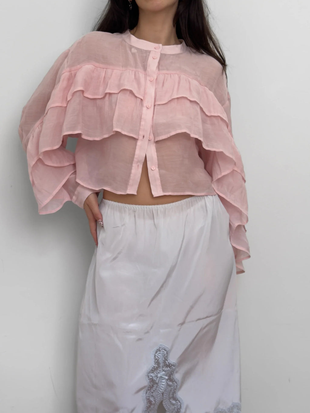 Pink Silk Shirt