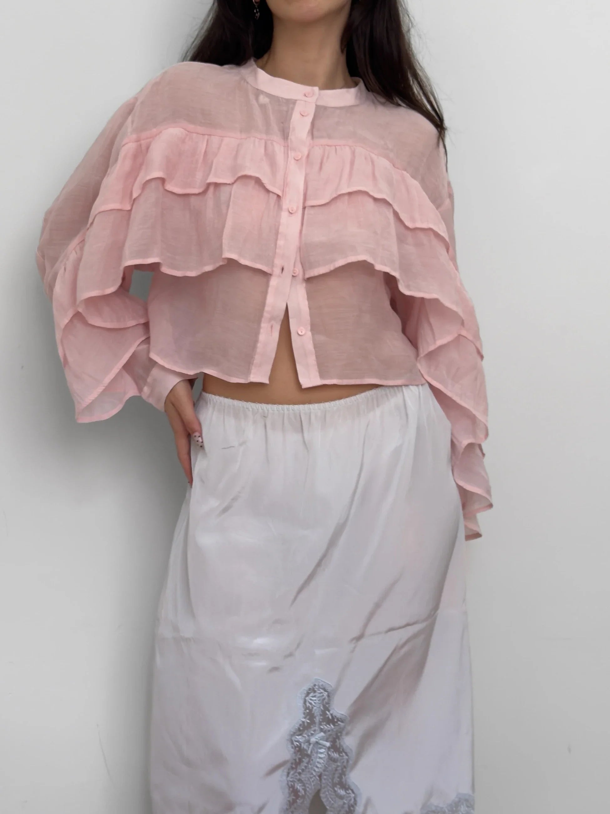 Pink Silk Shirt