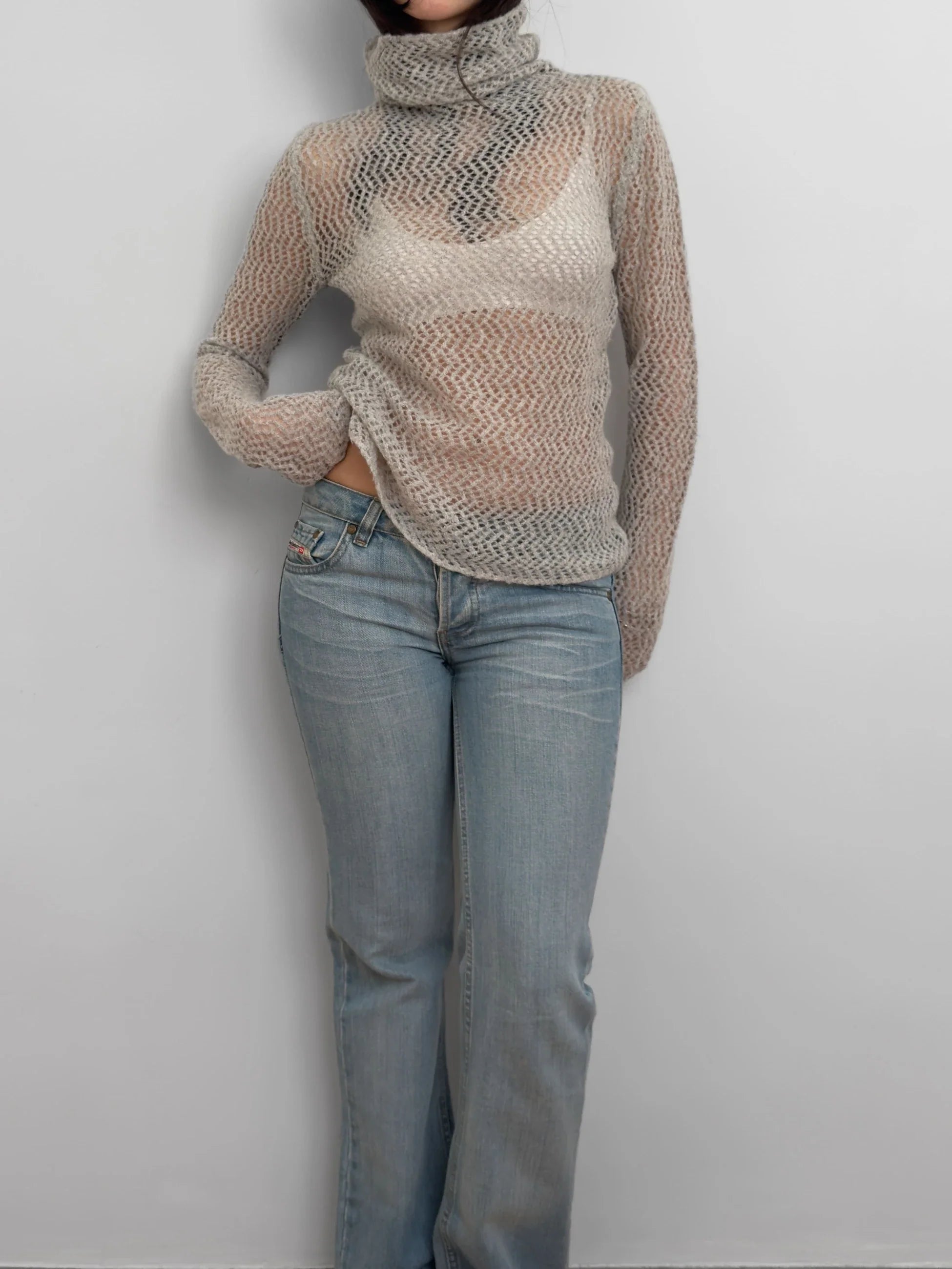 Grey Mohair Sweater