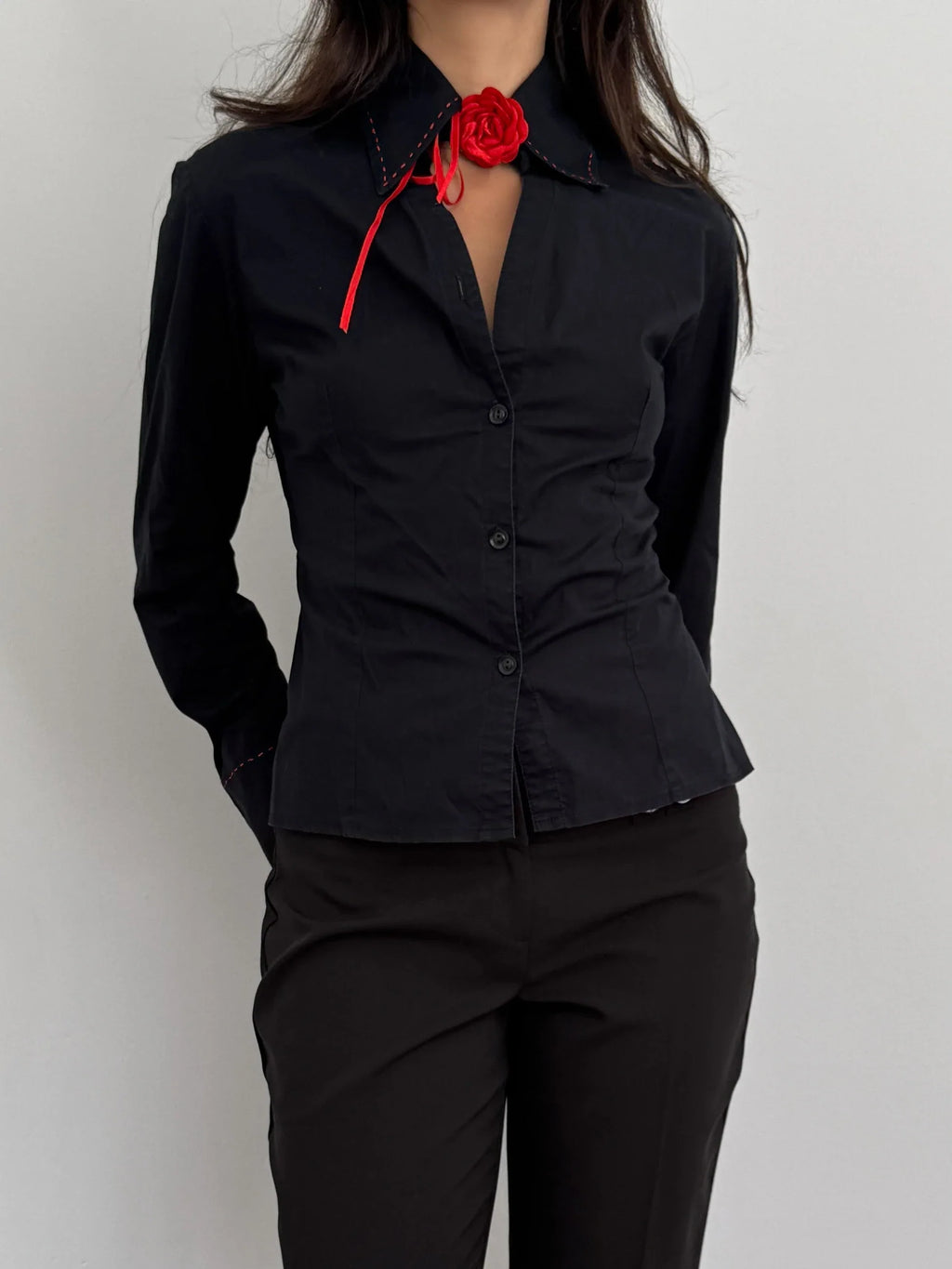 Contrast Stitched Shirt
