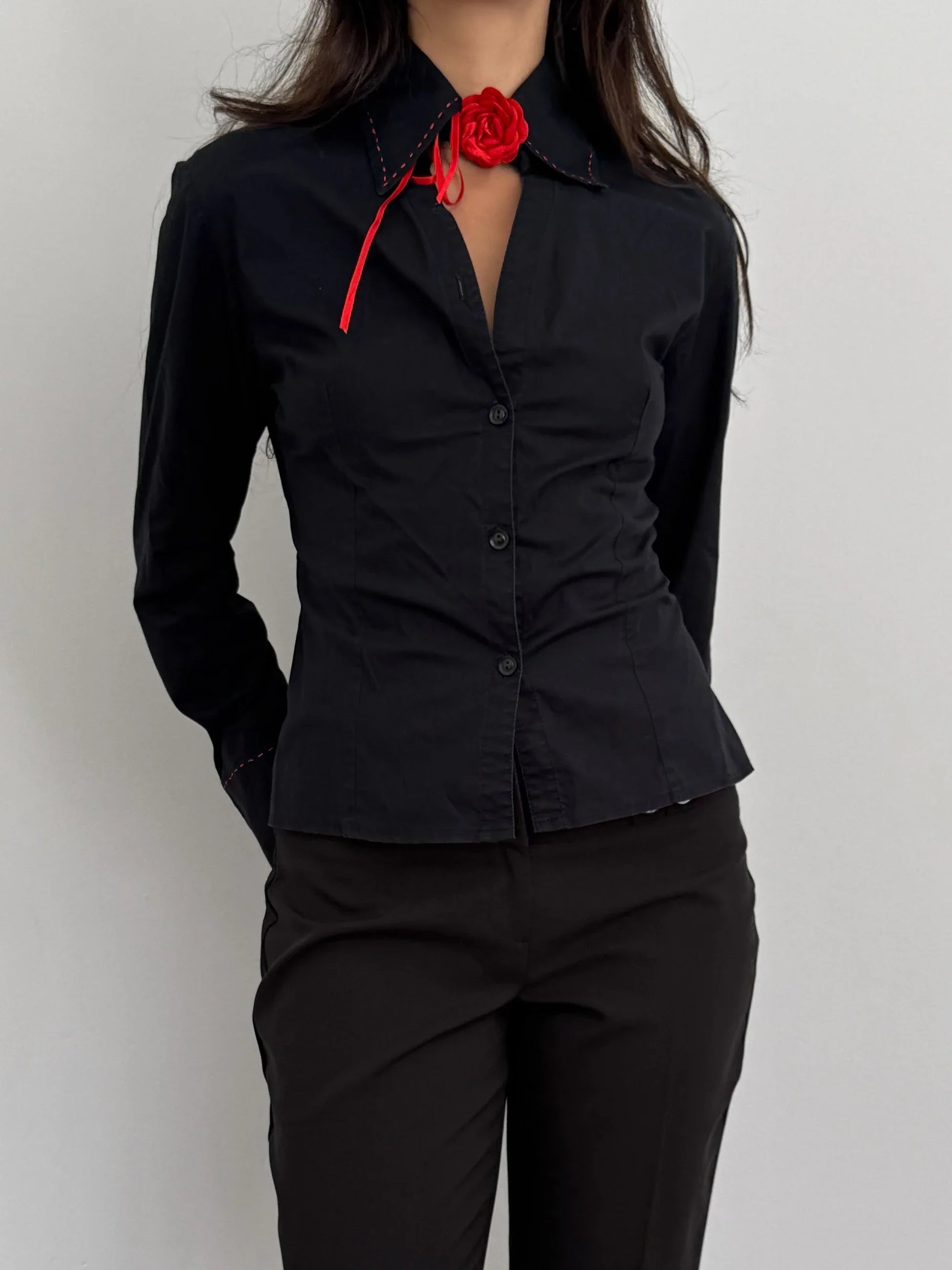 Contrast Stitched Shirt