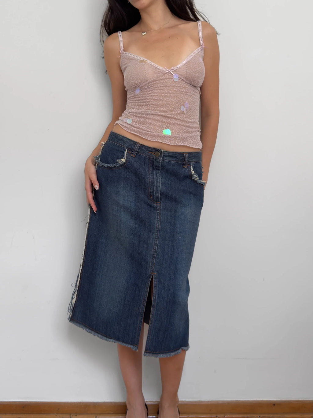 NafNaf Denim Skirt